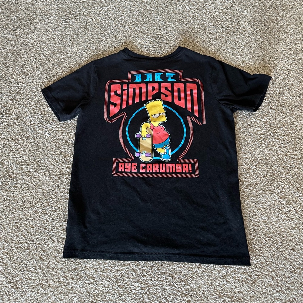 The Simpsons Bart Simpson Aye Carumba! Kids t-shirt 10/12